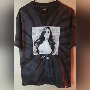Primitive Apparel  Charcoal Tie-Dye Graphic Tee